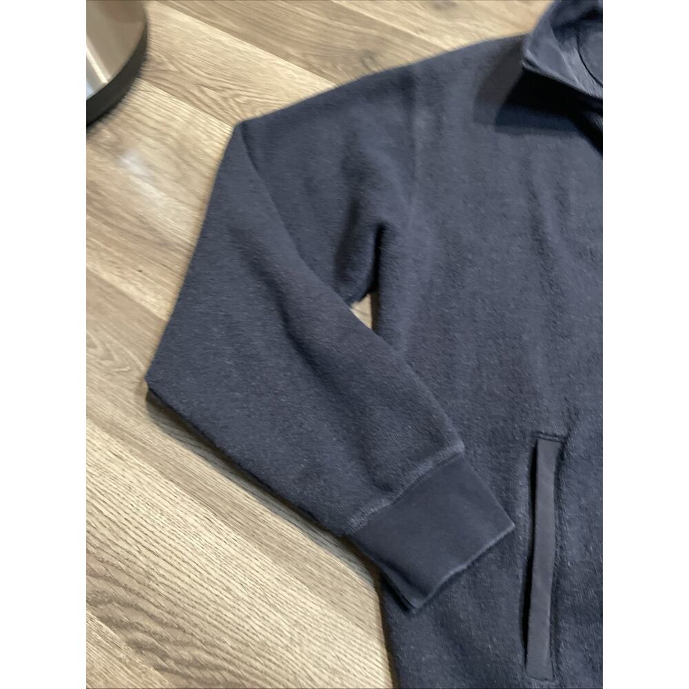 Polo Ralph Lauren Pullover Sweater Dark Navy Blue Size L Cotton 1/4 Zip - Picture 5 of 11